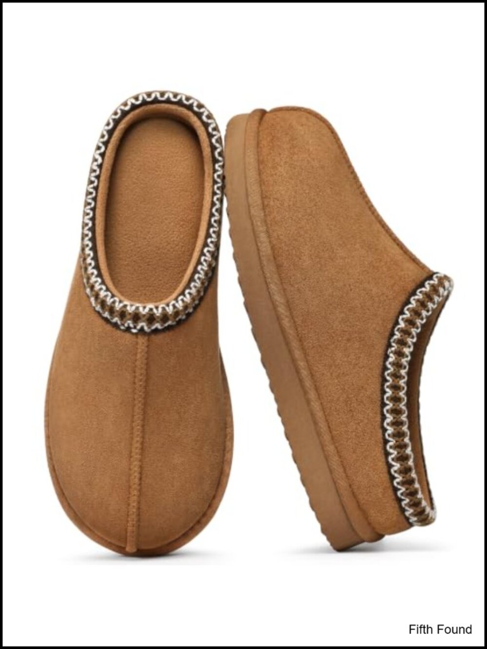 Memory Foam Clog Slippers Faux Suede Women's House Shoes Non-Slip